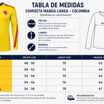 CAMISETA SELECCION COLOMBIA  MANGA LARGA 2026