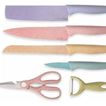 SET DE CUCHILLOS DE COLORES X6